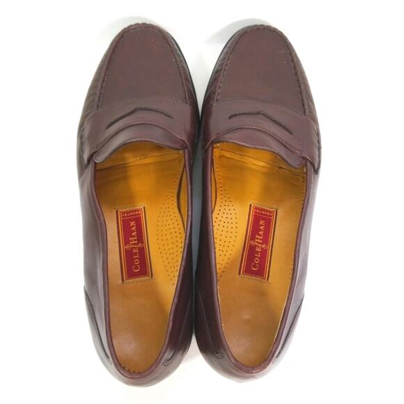 Cole Haan Country burgandy leather loafers 12